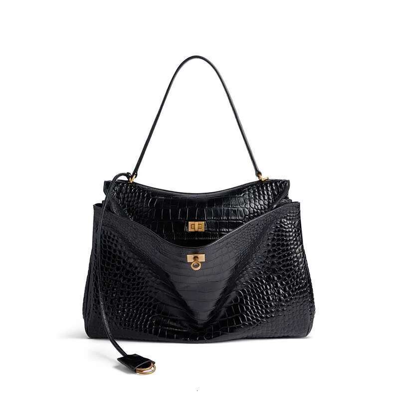 2025 Brand Rodeo Woman Bags Spring Autumn Genuine Leather Totes Fashion Gold Buckle Women Shoulder Handbags