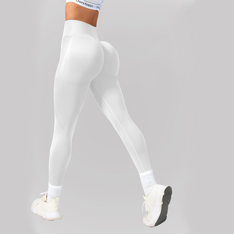 Seamless Sports Leggings with Superior Flexibility for Ladies: Solid Colored Active Wear & Outdoors Gear