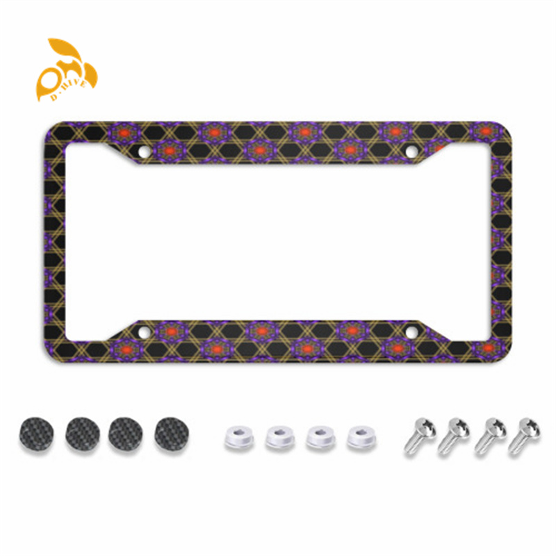 Four hole carbon fiber license plate holder, made of high-end and exquisite materials, is easy to install, simple and beautiful, and protects the lice
