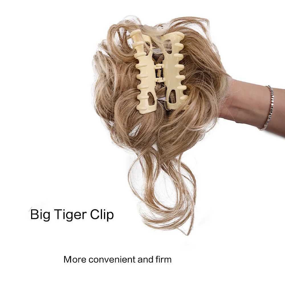 Synthetic Messy Bun Hair Piece Tousled Updo Hair Extensions With Claw Clip Curly Hair Bun Scrunchie for Women Girls S25522