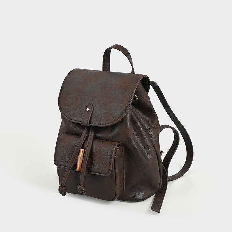 Women's Bags Designer High Quality College Style Bamboo Joint For Women's Autumn And Winter New Large Capacity Versatile Commuting Backpack