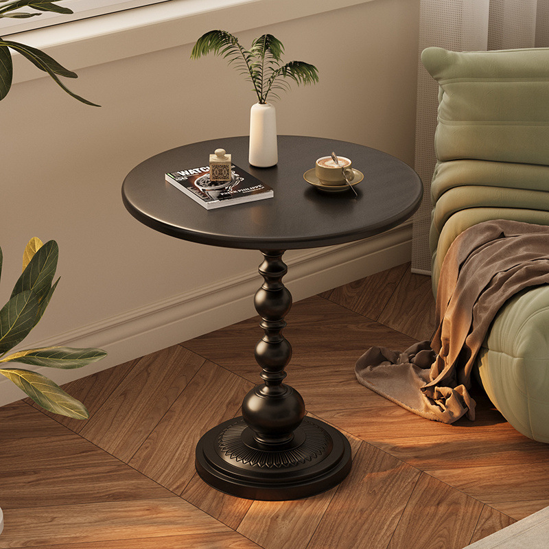 B5223 Living room home small coffee table side table retro corner table iron bedside balcony small round table