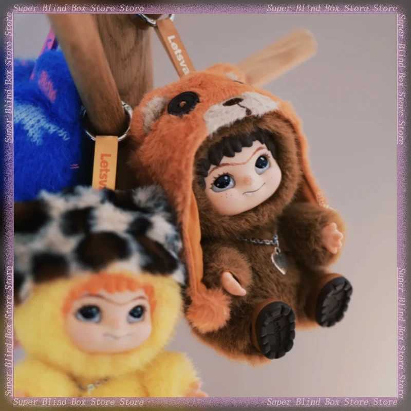 Genuine Letsvan Wakuku Mysterious Blind Box Fuzzy Trendy Fun Party Plush Collection Kid Toy Kawaii Figurine Doll Surprise GiftT250522