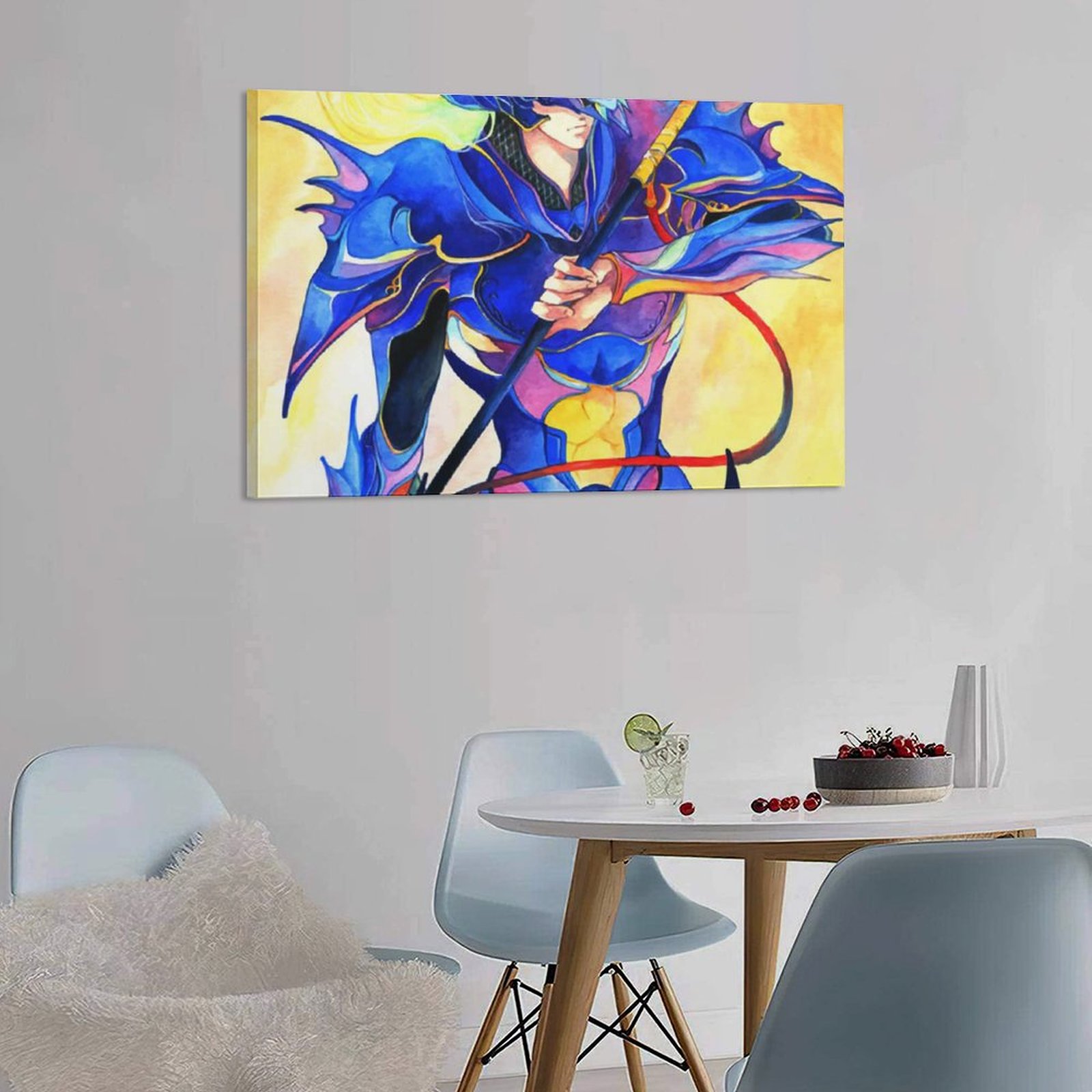 Home Decor Luxury Hanging Picture-Rectangle Game Final Fantasy Knights Warrior Frame-style Canvas Prints Wall Painting Wall Art Decor Print Picture