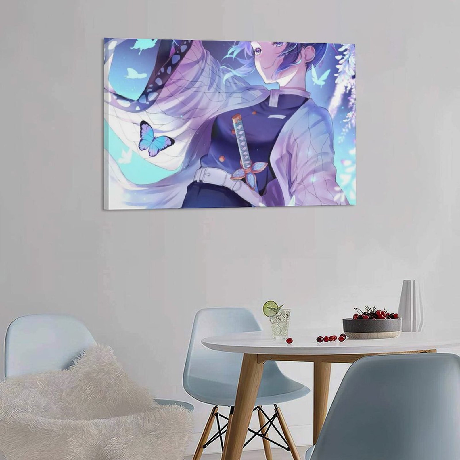 Home Decor Luxury Hanging Picture-Rectangle Demon Slayer Shinobu Kocho Anime Canvas Prints Wall Painting Wall Art Decor Print Picture Paintings for Li