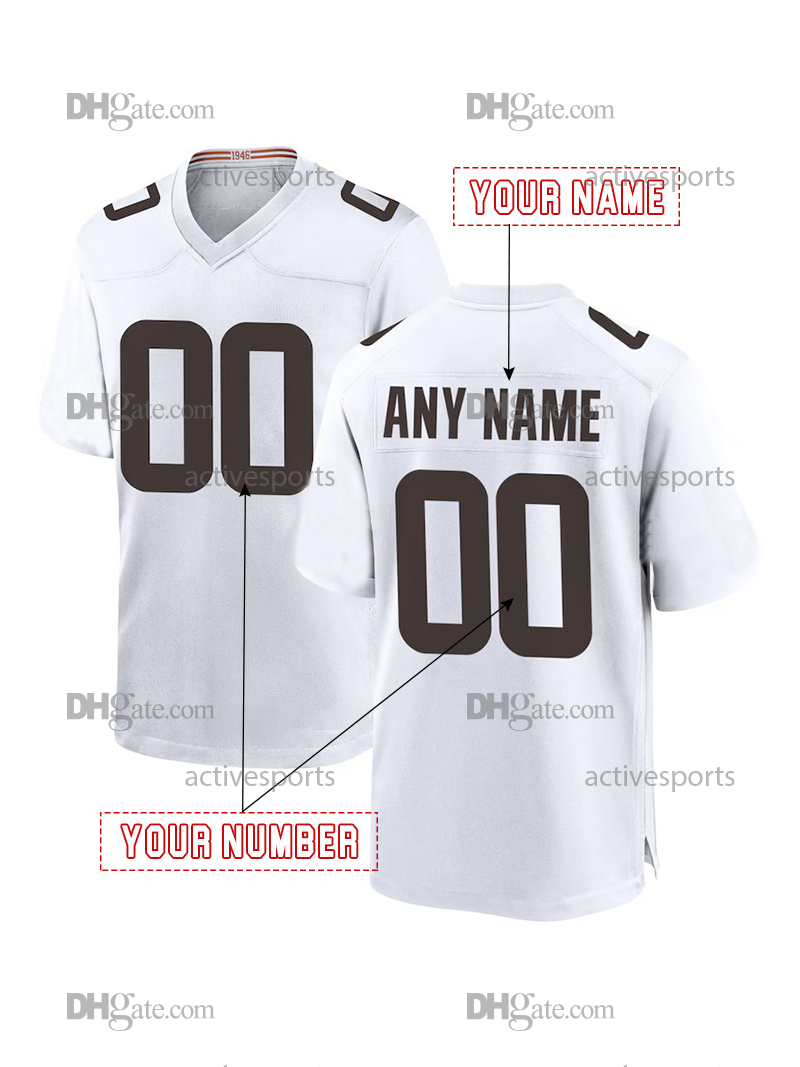 Custom 12 Sanders 4 Watson Embroidered Polyester Jersey, 24 Chubb 95 Garrett 8 Pickett Mens Womens Youth V-Neck Short Sleeve Sports Top,