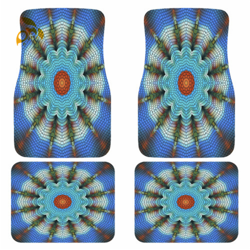 Car floor mats (4-piece design) made of polyester veet are suitable for most cars, trucks, , SUVs and can be washed with water new