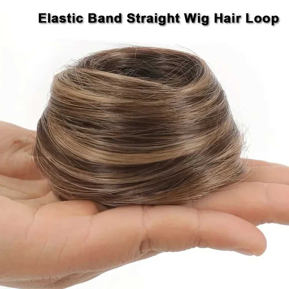 Human Hair Buns Ponytail Hairpiece Brazilian Hair Pieces Bun For Women Scrunchies Updos Donut Chignon 100% Human Hair Extensions S25522