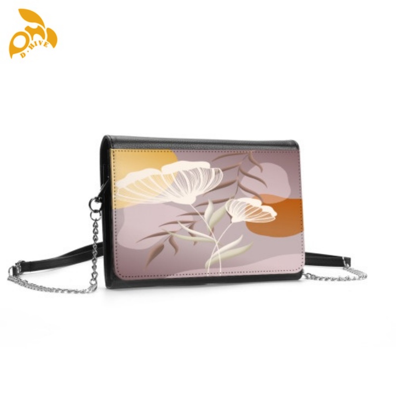 Free delivery.Fashion designers customize lightweight and high-quality full-print multi-functional shoulder bags in black