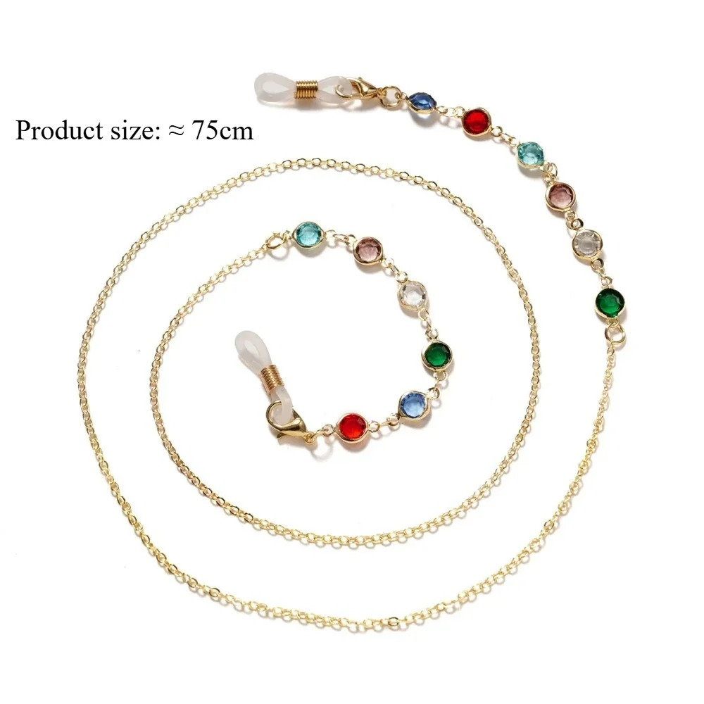 Womens Sunglasses Mask Chain Acrylic Pearl Crystal Glasses Chain Hanging Rope Glass Fashion Jewelry Wholesale 250522