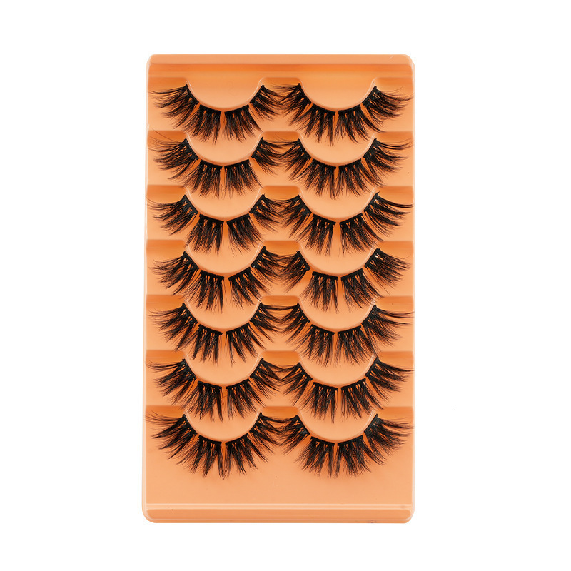 7 pairs Mink Eyelashes Invisible Band Fairy Lashes Extension Natural False Eyelashes 3D Faux Fluffy Wispy Mink Fake Lashes 240701