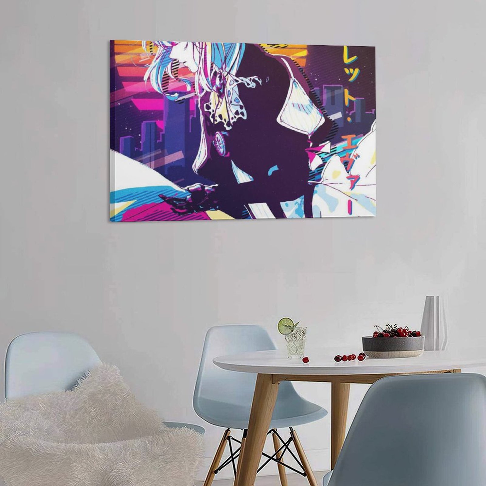Wall Art Hanging Picture-Rectangle Anime Violet Evergarden Manga Frame-style Canvas Prints Wall Painting Wall Art Decor Print Picture Paintings for Li
