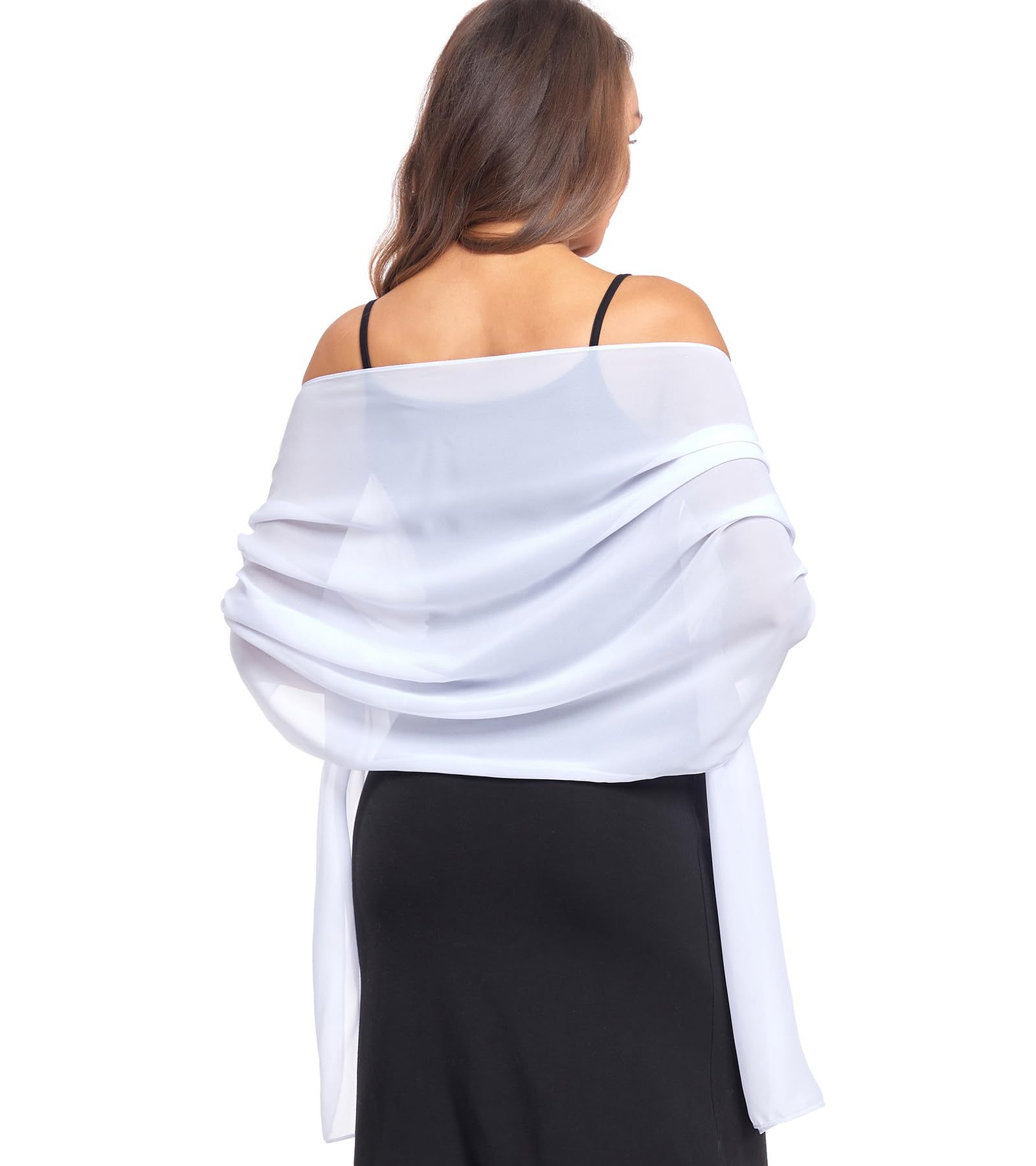 K795 Evening dress capes and shawls women chiffon capes wedding capes bride bridesmaid capes soft chiffon scarf