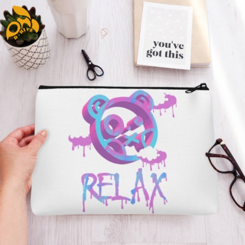 Free delivery. We offer free high-quality portable canvas cosmetic bags in black custom-made by fashion designers