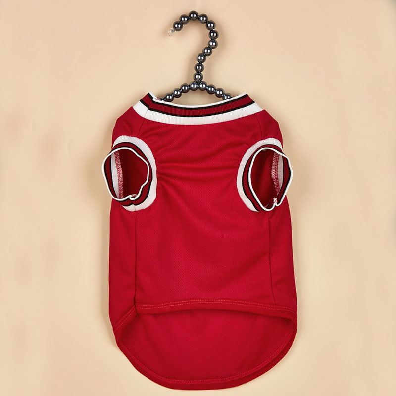 Schnauzer Teddy Mesh Breathable Dog Clothes Sport Large Dog Jersey Basketball Clothing Puppy T-Shirts Summer Pet Cat Shirts 4 colors