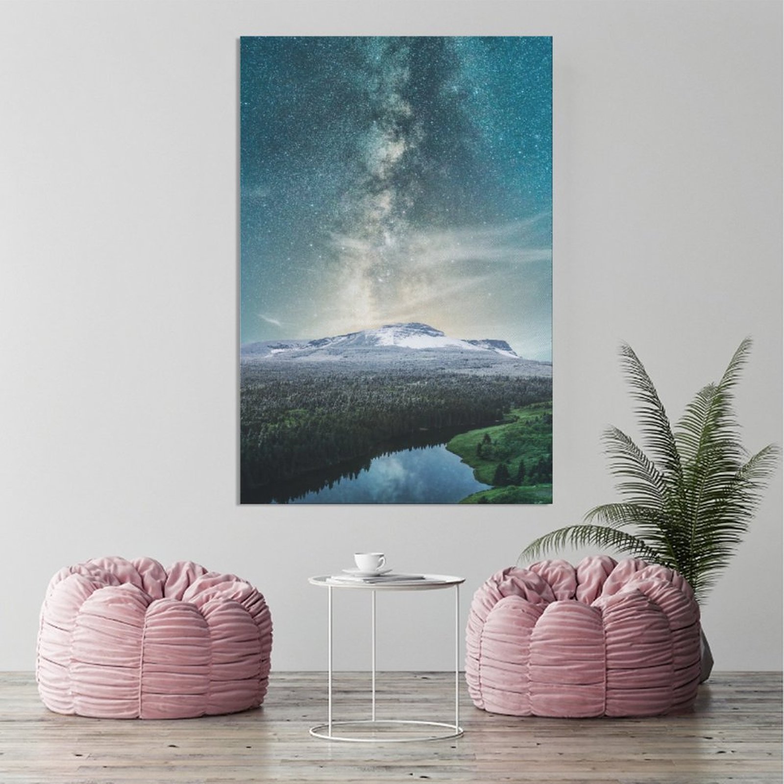 Painting Sunrise And Milky Way Natural Landscape Unframe-style Canvas Prints Wall Painting Wall Art Decor Print Picture Paintings for Living Room Gift