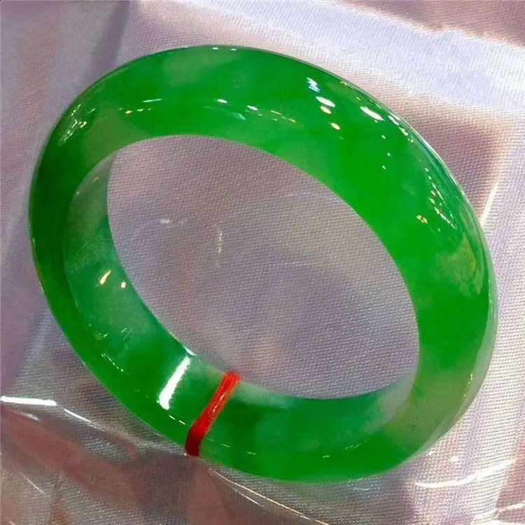 Genuine Natural Green Jade Bangle Bracelet Charm Jewellery Fashion Accessories Hand-carved Amulet Gifts For Women Her Men250519