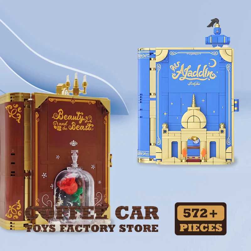Cute Fairy Tales Building Blocks Books Anime Film MOC Bricks Toys Dream Princess 3D Storybook Model Children Girl Birthday Gifts W250522