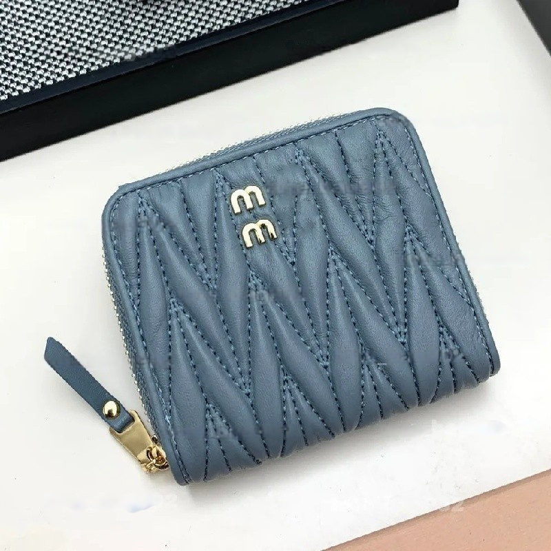 Designer women's card holders Luxery Wallet Coin Pouch Credit Card Holder Top Quality Genuine Leather Sheepskin Golden Hardware Cardholder Woman Bag Holder with Box