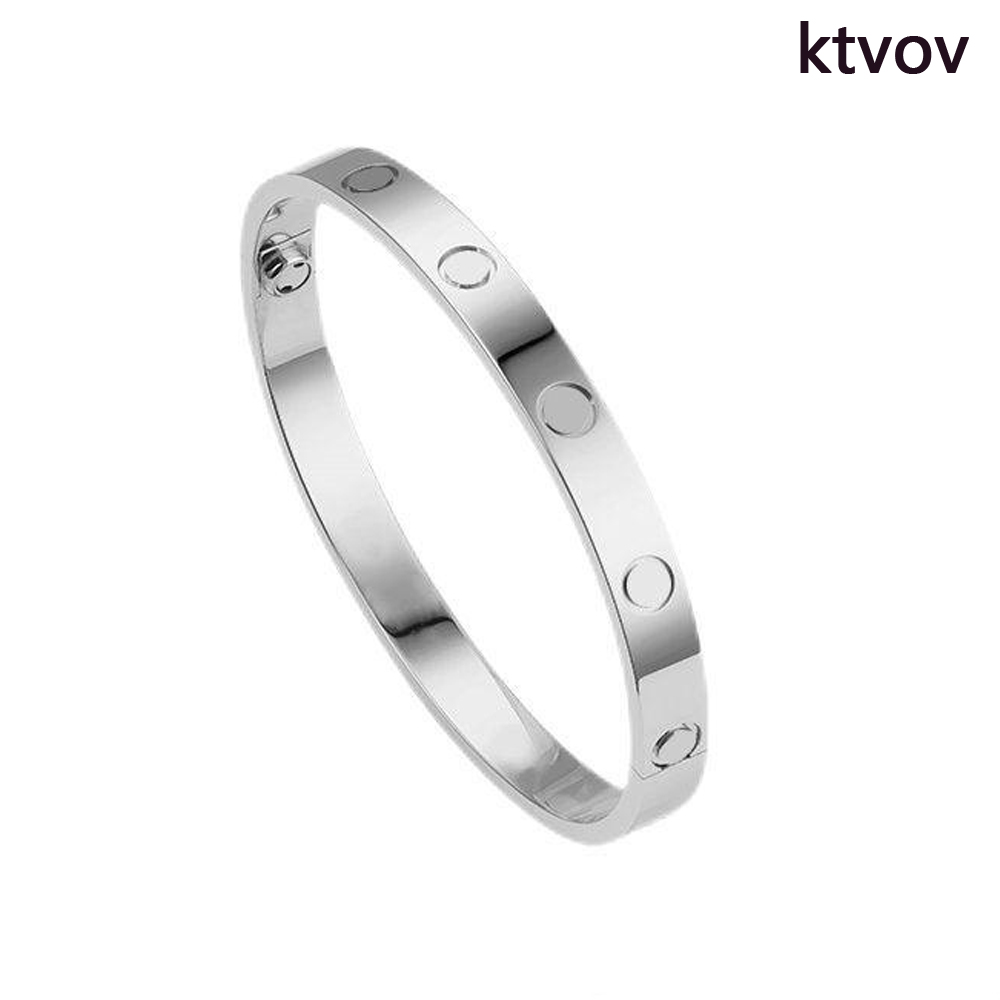 Men Bracelets Designer Bracelet For Women 4 Diamonds Luxury Jewelry Titanium Steel Bangle Gold-Plated Never Fade Not Allergic Gold/Silver/Rose