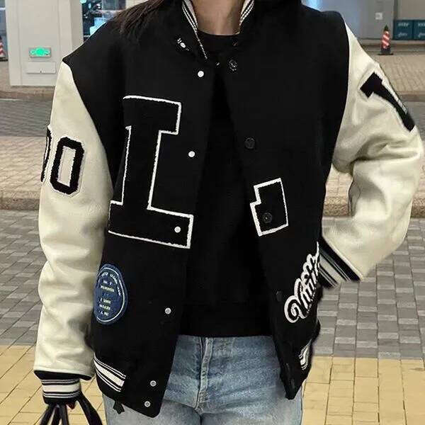 Designer Letterman Jacket L Vintage Bomber Coats 11 Letter Embroidery Autumn Men Baseball Jackets Hip Hop Loose Varsity 30Cz Lvse Jacket 676