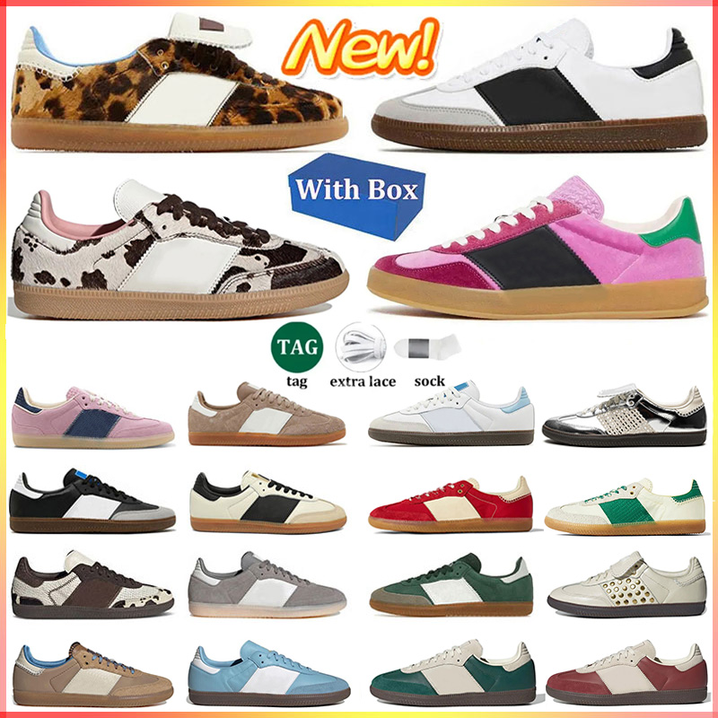 2025 Casual Shoes Leopard Designer Sneakers Men Women Black White Gum Sky Blue Beige Dark Green Scarlet Pink Navy Blue Trainers chaussure Classic Retro Shoes