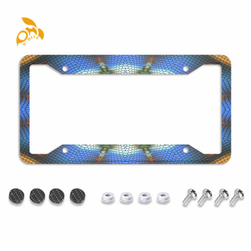 Four hole carbon fiber license plate holder, made high-end and exquisite materials easy to install, simple and beautiful and protects the license plat