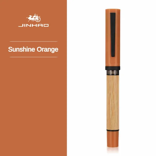 1 Pc JINHAO 58 Wood Fountain Pen High Quality Colors Student F EF Nib Ink Pen Calligraphy Pen Stationery School Office Supplies 3.4MM ink sac can be u
