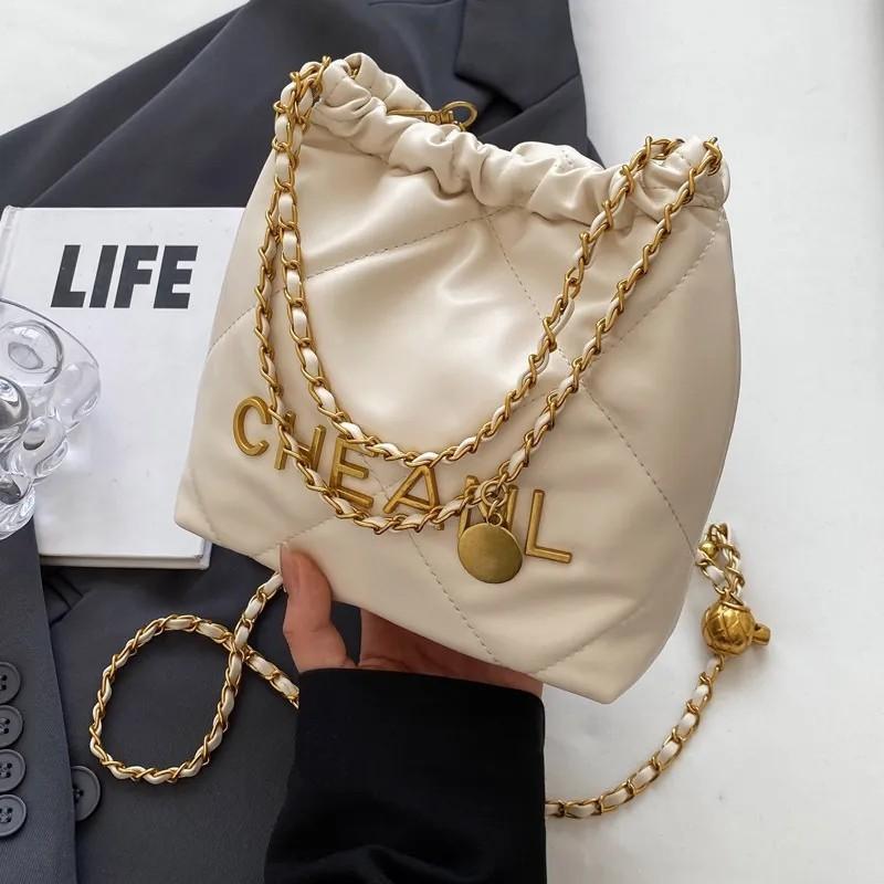 designer high-quality leather bag single shoulder bag fashionable double-layer flap bag 25CM caviar sheepskin classic luxury bag handbag crossbody bag