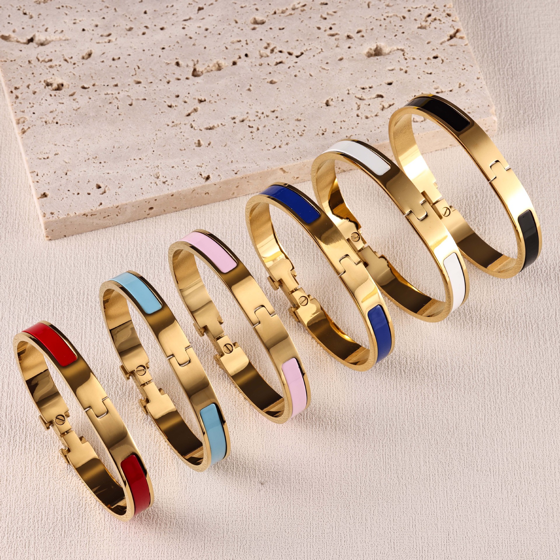 bracelet Designer bracelet for men woman H bracelet gold plated stainless steel bangle luxury jewelry designers design Unisex fashion bangles bracelets Chain gift