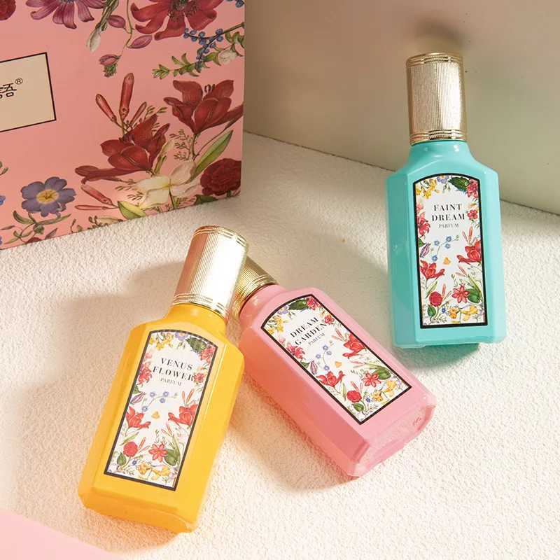 25ml*3pcs Gift Box Set Floral Scent Perfume Women Lasting Fragrance Body Spray Floral Scent Pheromone Eau De Parfum Cologne z250522perfumeBPUQ