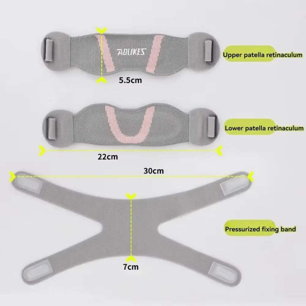 1PC Adjustable Sports Knee Braces Double Straps Breathable Knee Support Strap Patellar Tendon Stabilizer Band for Knee Pain 250520