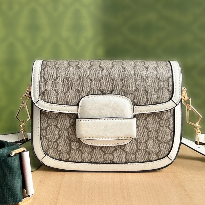 Designer Bag Shoulder Bag Designer Crossbody Cross Body Womens Purse High Quality Genuine Leather Flap Two Strap Luxury Handbag Handbags Designer Bag Saddle Bag
