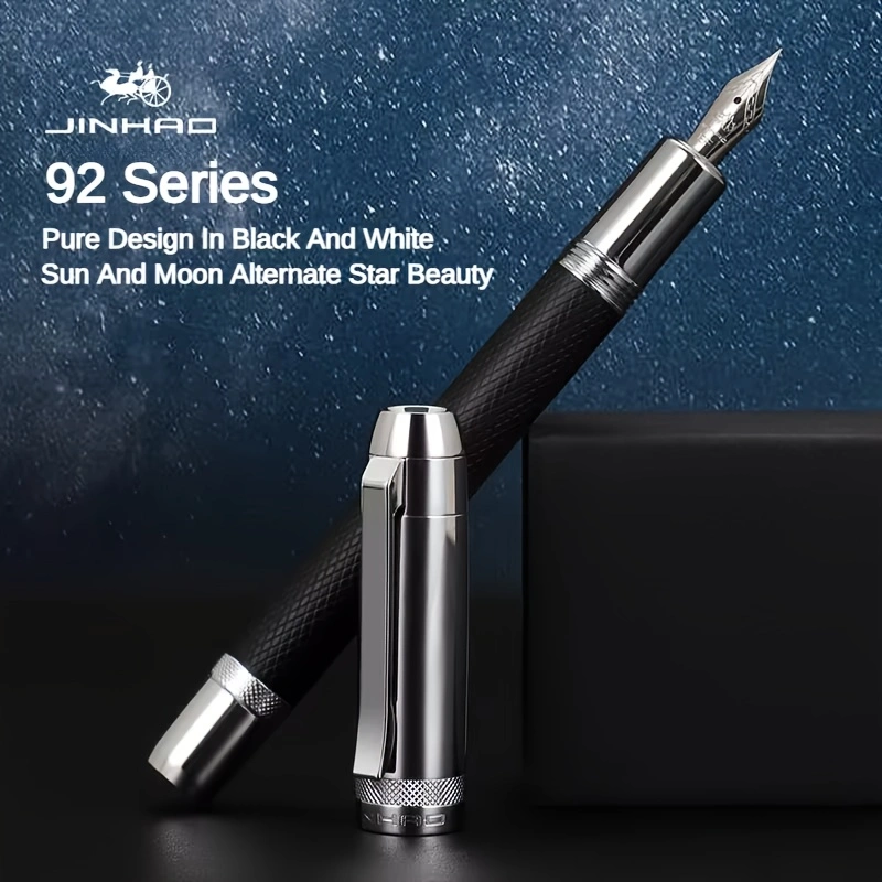 1 Jinhao Metal Pen 92 Star Series F Pen Tip Ink Pen Student Specific Practice Pen Business Office Stationery Gift foutain pen