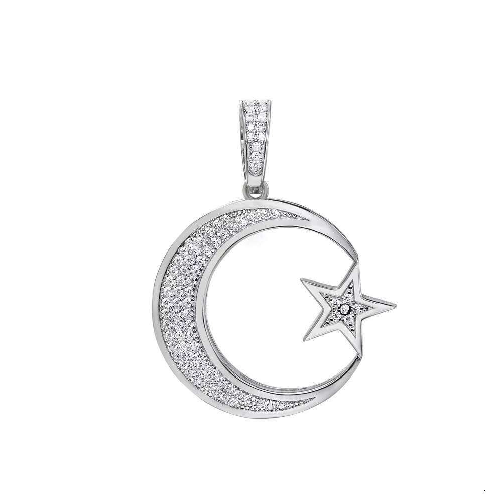 Fashion Dia Minimal Moon and Star Crescent Pendant for Women