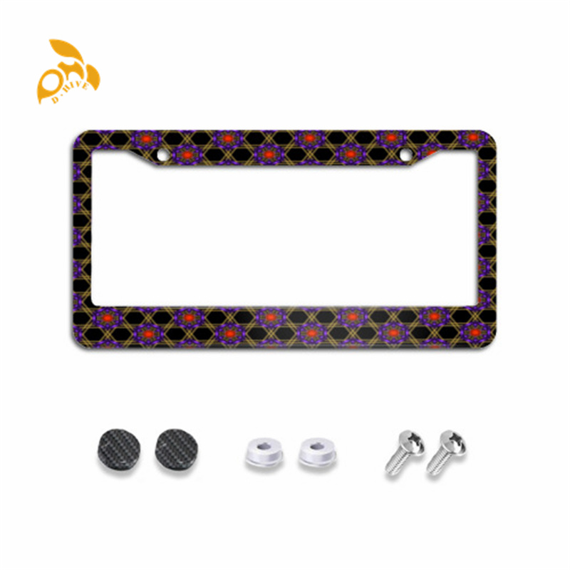 The circular hole carbon fiber license plate holder is made of high-end exquisite materials, which are easy to install, simple and beautiful new