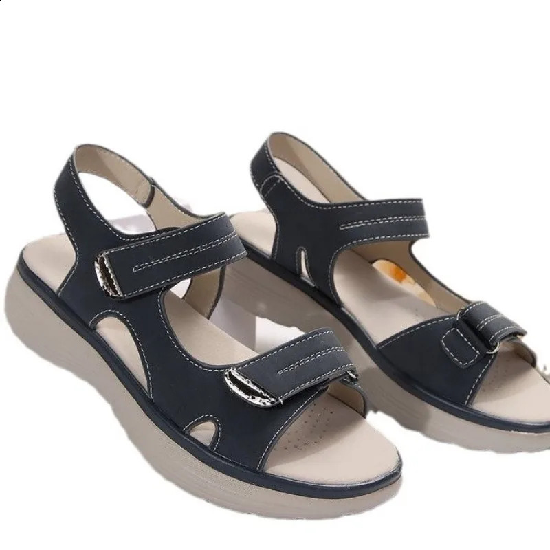 Summer Womens Sports Sandals Wedge High Heels Lightweight Plus Size Slippers 250421BJ - view 6