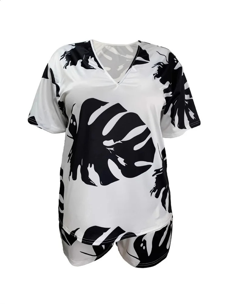 Womens Plus Size Two Piece Sets Trendy Matching Set Loose Fit Casual Summer Outfit Comfortable Stylish Wholesale Drop 250516Z