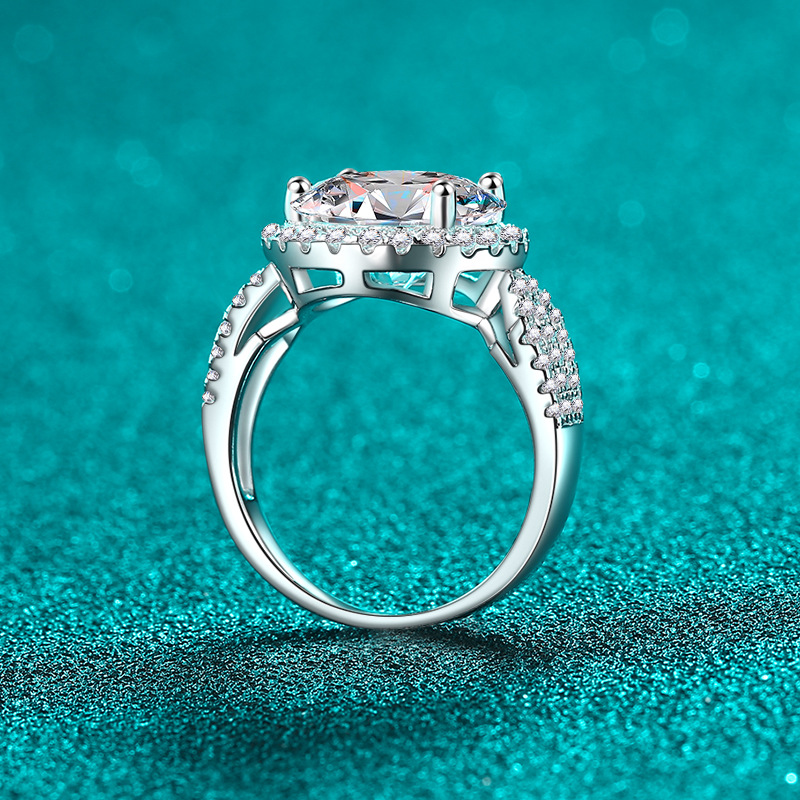 Chic Designer 5 CT Genuine Moissanite Diamond-Like Eternity Bands for Ladies