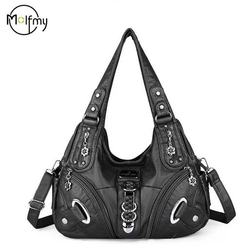 Vintage Big Bags For Women Handbags Top-handle Handbag Fashion Satchel Dumpling Pack Tote Shoulder Bag Hobos Large Purse Bolsa W250522