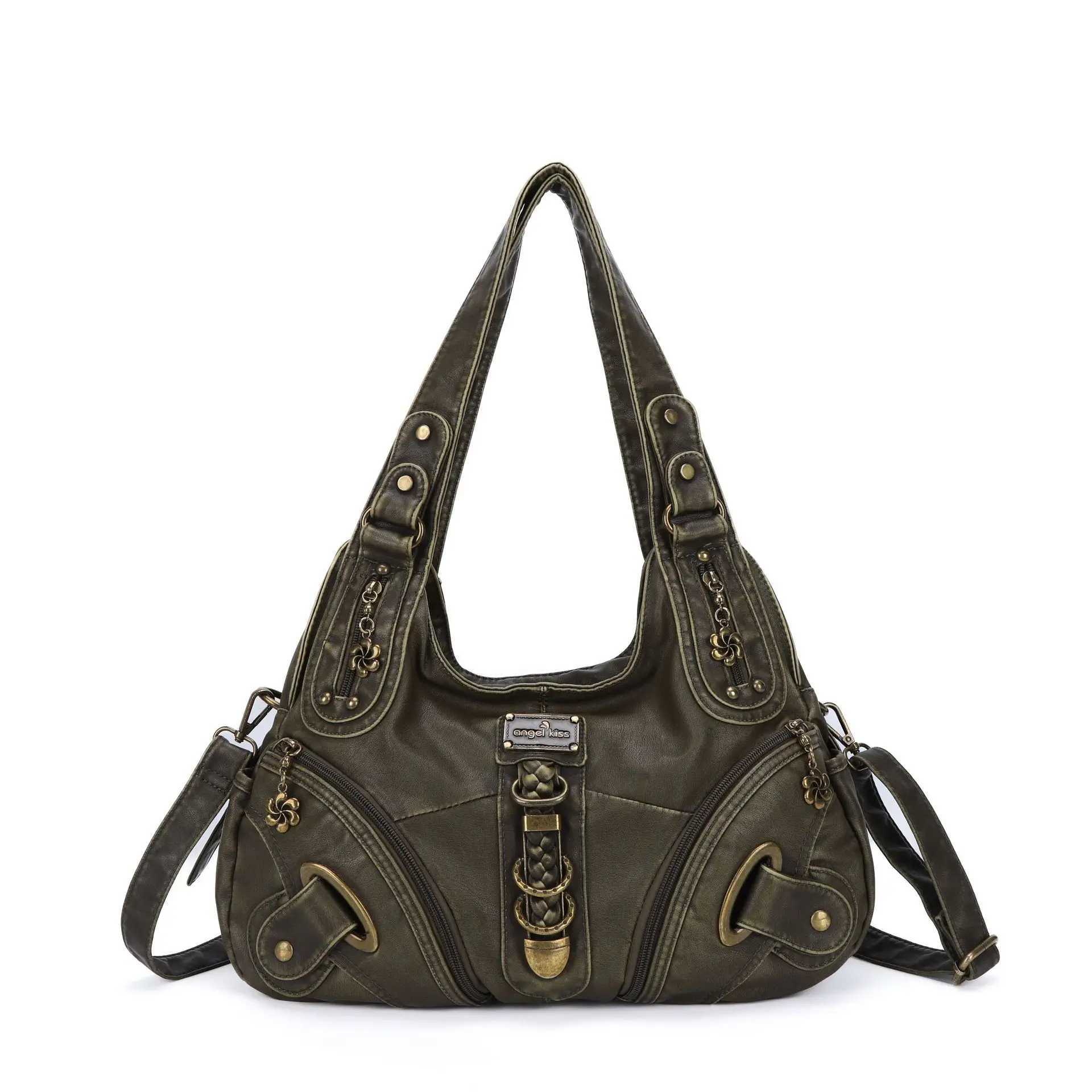 Vintage Big Bags For Women Handbags Top-handle Handbag Fashion Satchel Dumpling Pack Tote Shoulder Bag Hobos Large Purse Bolsa W250522