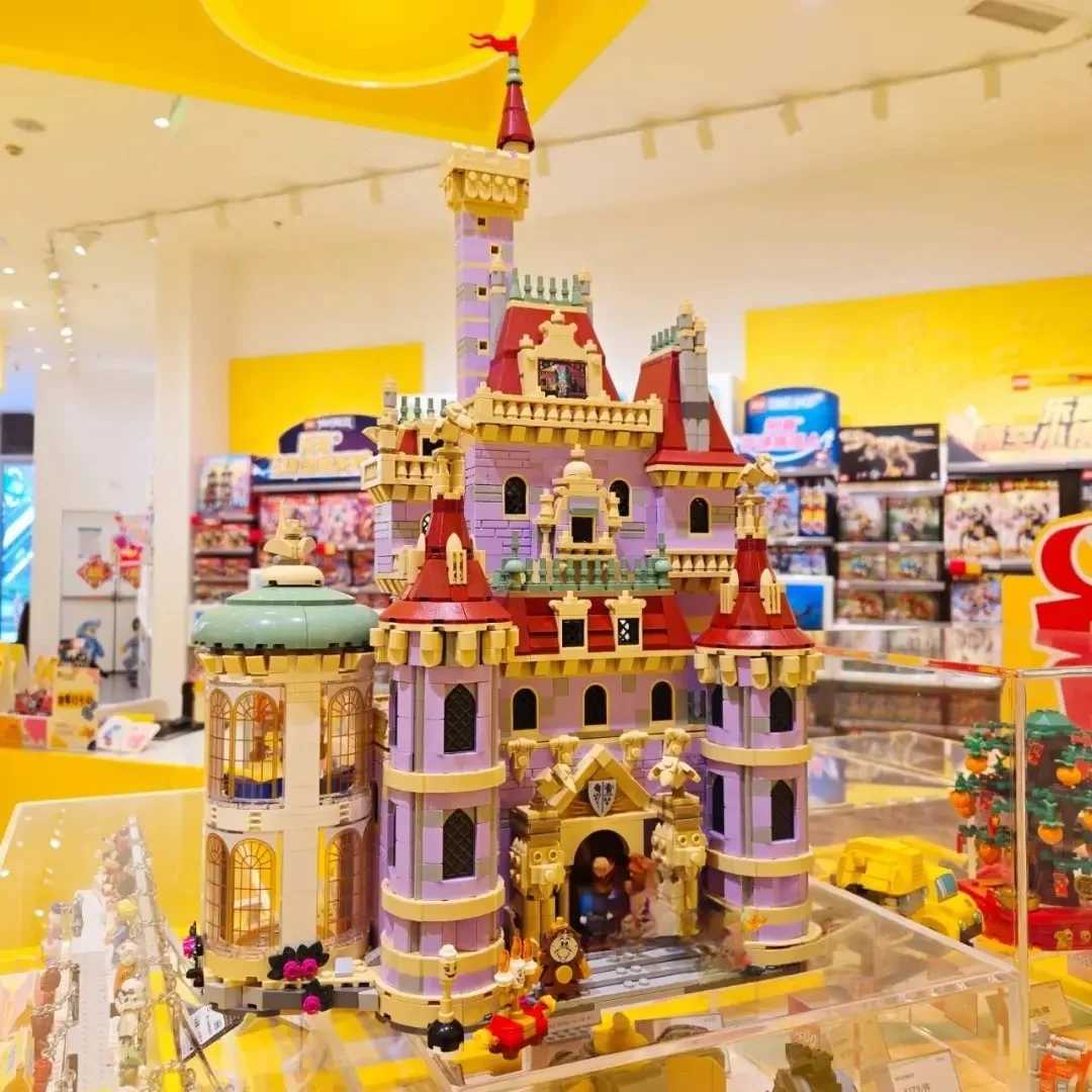 2916pcs Beau and the Beast Castle Romantic Toy Model Girl Educational Building Blocks Valentines Day Birthday Gifts Decora W250522