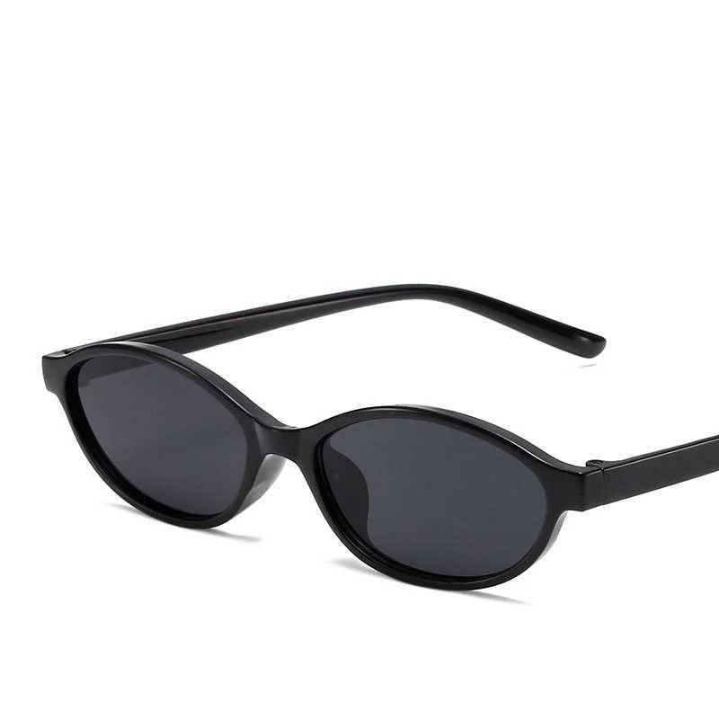 Vintage Small Frame Ellipse Women Sunglasses Brand Black Round Cool Men Sunglasses Designer Circular Sun Glasses for Male Female Y250523