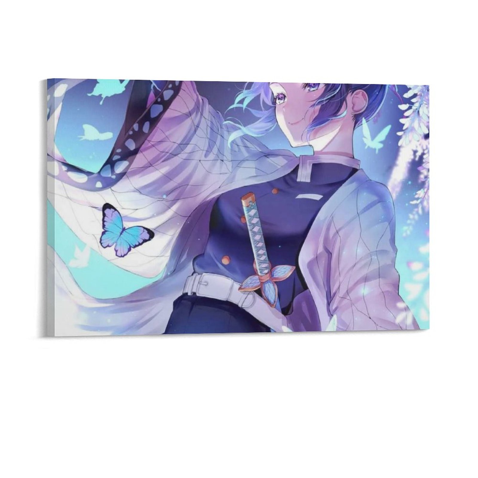Home Decor Luxury Hanging Picture-Rectangle Demon Slayer Shinobu Kocho Anime Canvas Prints Wall Painting Wall Art Decor Print Picture Paintings for Li