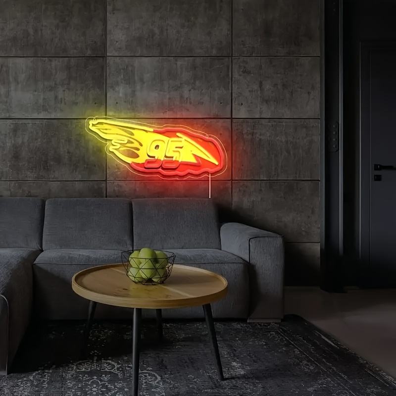 Racing Car Wall Art Neon Sign Sports Car Wall Decor LED Neon Light Garage Art Home Classroom Restaurant Bar Game Room Garage Holiday Gift for Fans