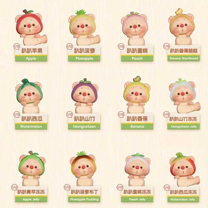 Authentic New Hipper Bear Cub Fruit Power Series OYO Blind Box Cute Figure Cartoon Trendy Decorations Ornament Mystery Box GiftT250522