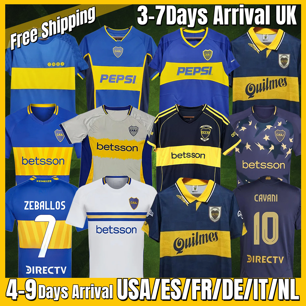 xxxl 4xl Retro SBocaS 2025 26 BoCaS JuNiOrs soccer Jerseys player version CAVANI GIMENEZ M.MERENTIEL ZENON AGUIRRE BLONDEL Goalkeeper kids kits football shirts S-4XL
