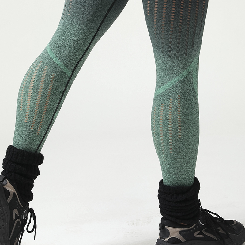 Peach Hip Seamless Stretchy Yoga Tights - Fashionable Sports Leggings