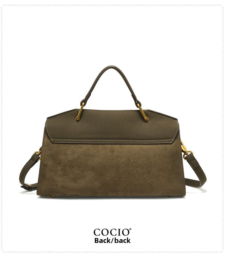 2025 New Luxury Designer Bag Frosted Leather Senior Sense of Lock Buckle Bag Fashion Versatile Single Shoulder Crossbody Bag Cross-border Hot Models