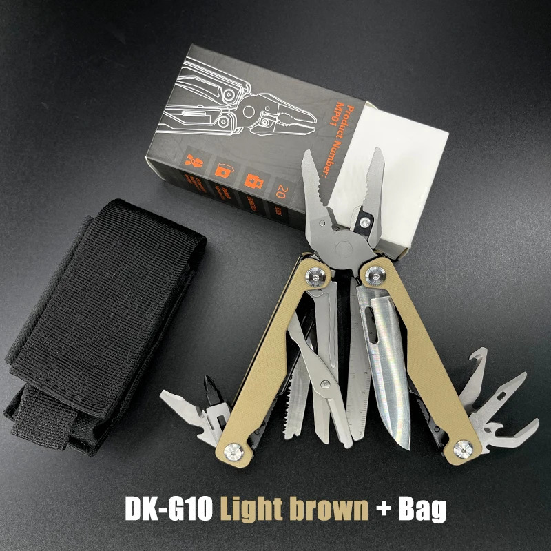 DAKOYU G10 Handle Multitool Pliers Multi functional Tools Outdoor Camping 250522